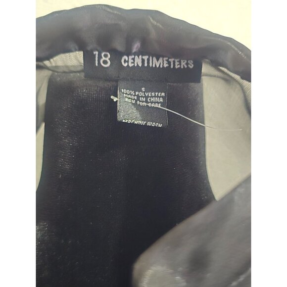 18 Centimeters Sheer Grunge Button-Up Blouse With Puff Sleeves - Size S - Picture 4 of 4